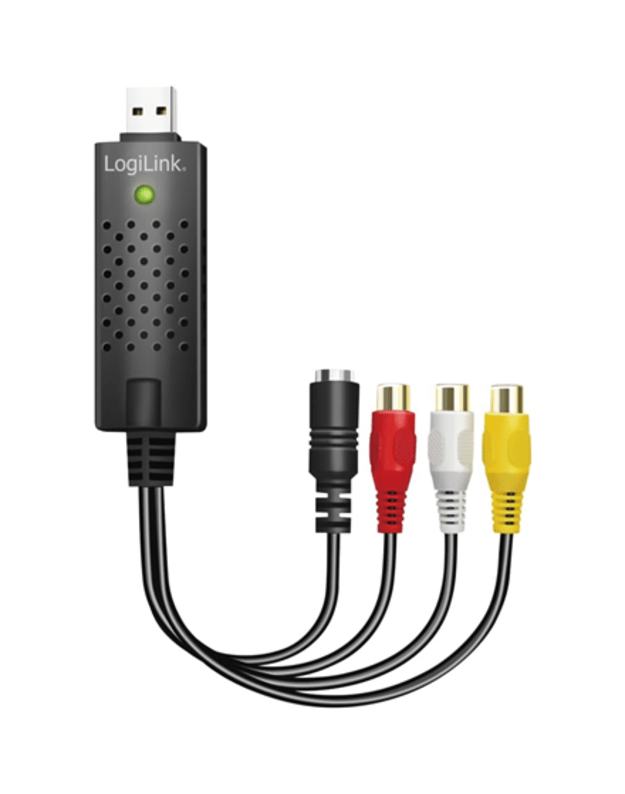 Logilink VG0030A USB 2.0 A/V grabber, USB-A/M to 3x RCA + Mini-DIN 5/F, Windows 11 Logilink