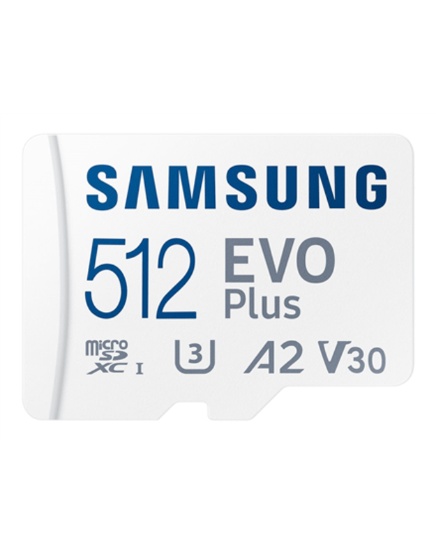 Samsung | microSD Card | EVO Plus | 512 GB | microSDXC | Flash memory class 10