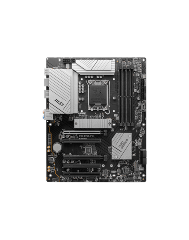 MSI PRO B760-P II | Processor family Intel | Processor socket LGA1700 | DDR5 | Number of SATA connectors 4