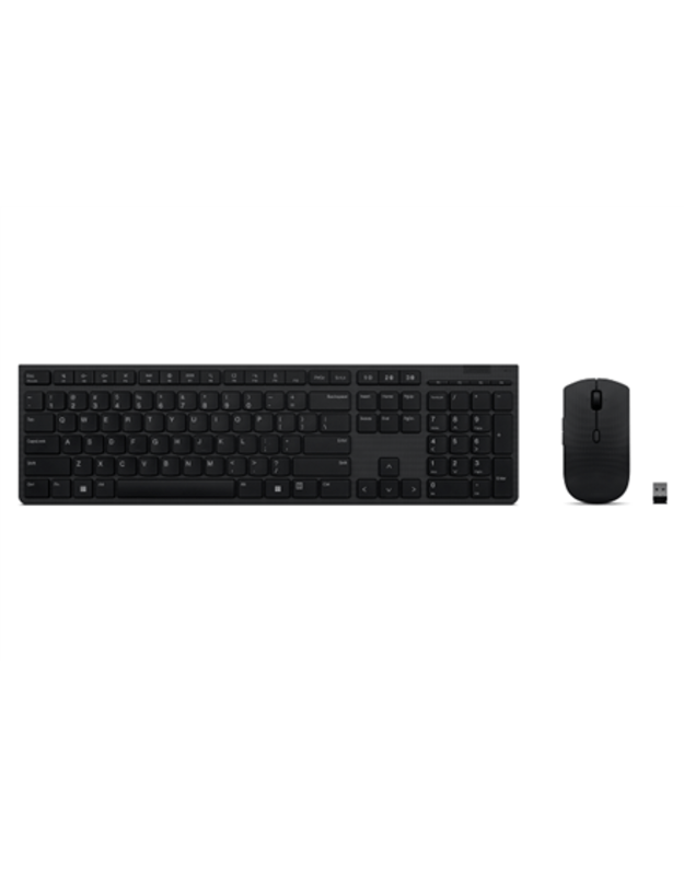 Lenovo | Professional Wireless Rechargeable Combo Keyboard and Mouse | Keyboard and Mouse Set | Wireless | Mouse included | Nordic | Bluetooth | Grey