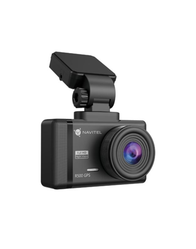 Navitel | Dashcam with high-quality shooting, digital speedometer, and GPS-informer | R500 GPS | IPS display 2.35   480х320 | GPS (satellite) | Maps included