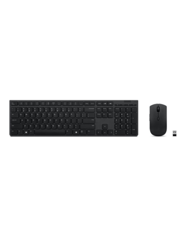 Lenovo | Professional Wireless Rechargeable Combo Keyboard and Mouse | Keyboard and Mouse Set | Wireless | Mouse included | US | Bluetooth | Grey