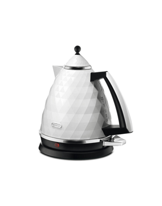 Delonghi Kettle KBJ2001W Standard 2000 W 1.7 L Plastic 360° rotational base White