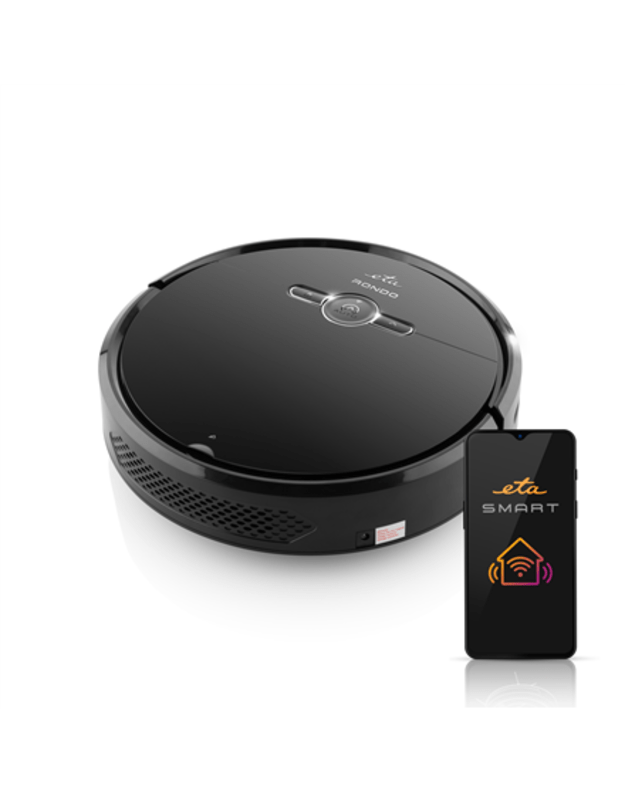 ETA | Robot Vacuum Cleaner | Rondo ETA124490000 | Wet&Dry | Operating time (max) 100 min | Li-ion | 4000 mAh | Dust capacity 0.6 L | Black