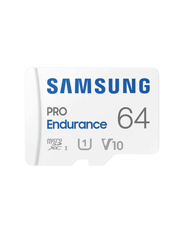 Samsung | PRO Endurance | MB-MJ64KA/EU | 64 GB | MicroSD Memory Card | Flash memory class U1, V10, Class 10 | SD adapter