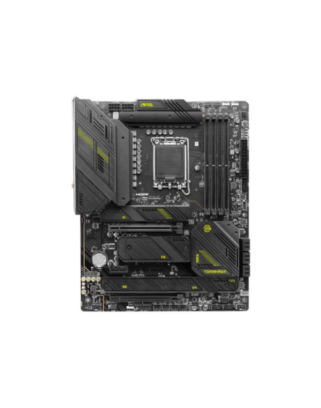 MSI | MAG Z790 TOMAHAWK MAX WIFI | Processor family Intel | Processor socket LGA1700 | DDR5 UDIMM | Supported hard disk drive interfaces SATA, M.2 | Number of SATA connectors 8