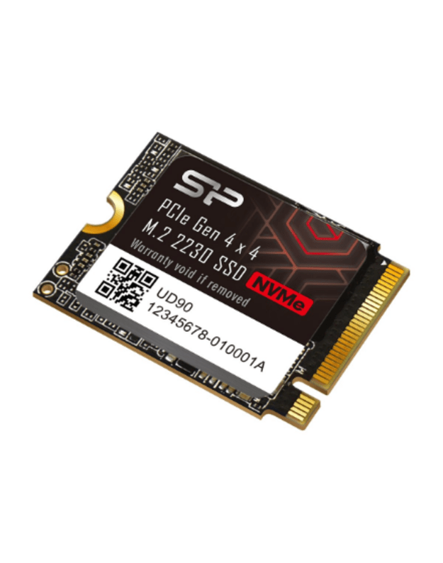 Silicon Power SSD | UD90 2230 | 1000 GB | Solid-state drive interface PCIe Gen 4x4 | Read speed 4900 MB/s | Write speed 3200 MB/s