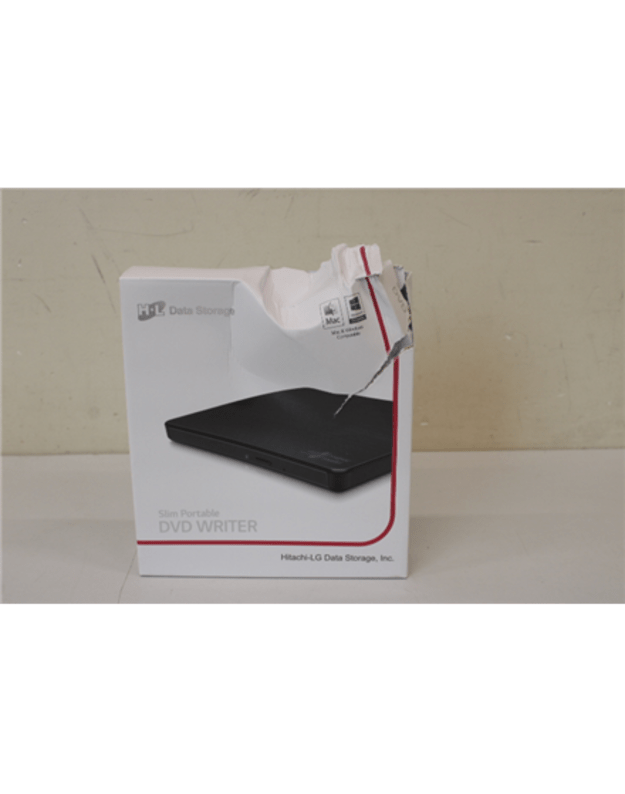 H.L Data Storage Ultra Slim Portable DVD-Writer | GP57EB40 | Interface USB 2.0 | DVD±R/RW | CD read speed 24 x | CD write speed 24 x | Black | DAMAGED PACKAGING | Desktop/Notebook