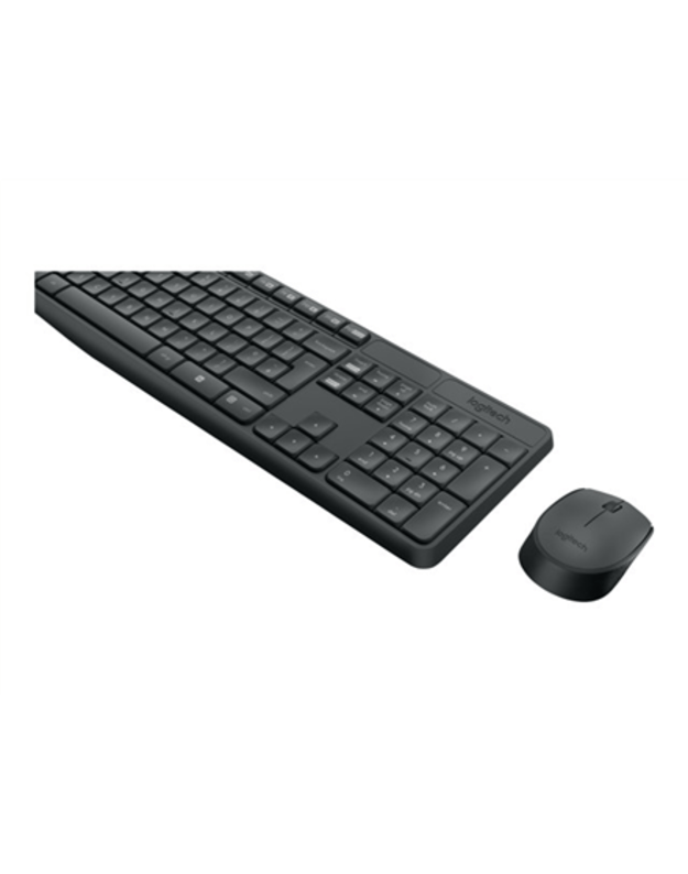 Logitech | MK235 | Keyboard and Mouse Set | Wireless | Mouse included | Batteries included | US | Black | 475 g