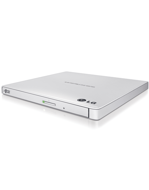 H.L Data Storage | Ultra Slim Portable DVD-Writer | GP57EW40 | Interface USB 2.0 | DVD±R/RW | CD read speed 24 x | CD write speed 24 x | White | Desktop/Notebook