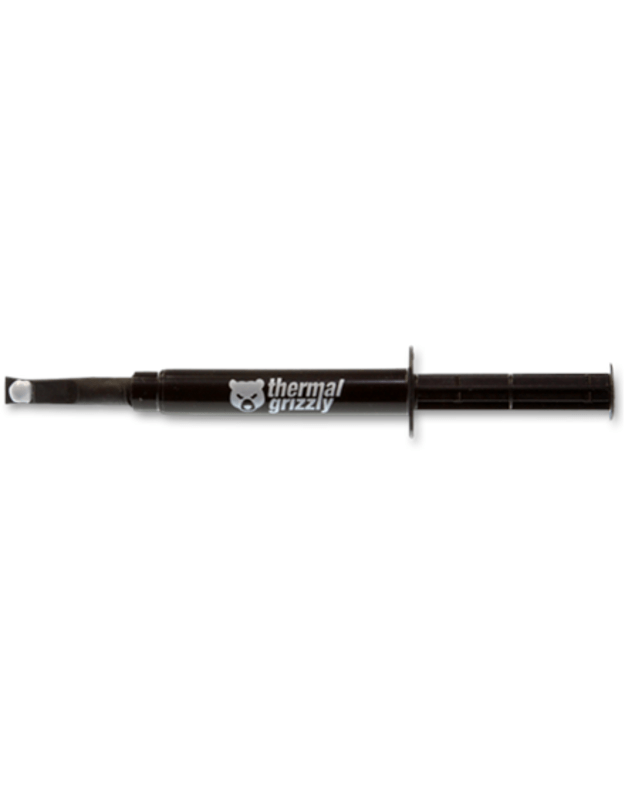 Thermal Grizzly | Thermal grease Aeronaut 1.5ml/3.8g | Thermal Conductivity: 8,5 W/mk Thermal Resistance: 0,0129 K/W Electrical Conductivity*: 0 pS/m Viscosity: 110-160 Pas Temperature: -150 °C / +200 °C 