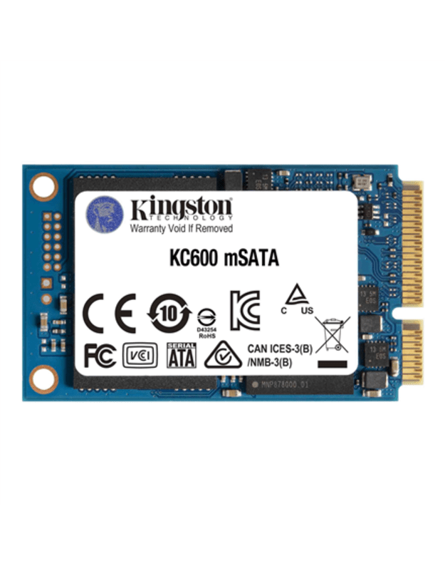 Kingston | KC600 | 1000 GB | SSD interface mSATA | Read speed 550 MB/s | Write speed 520 MB/s