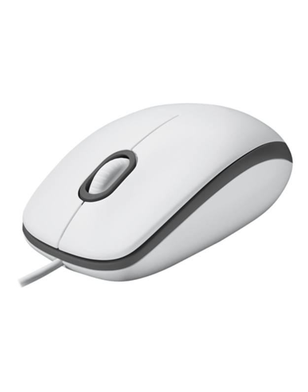 Logitech | Mouse | M100 | Wired | USB-A | White