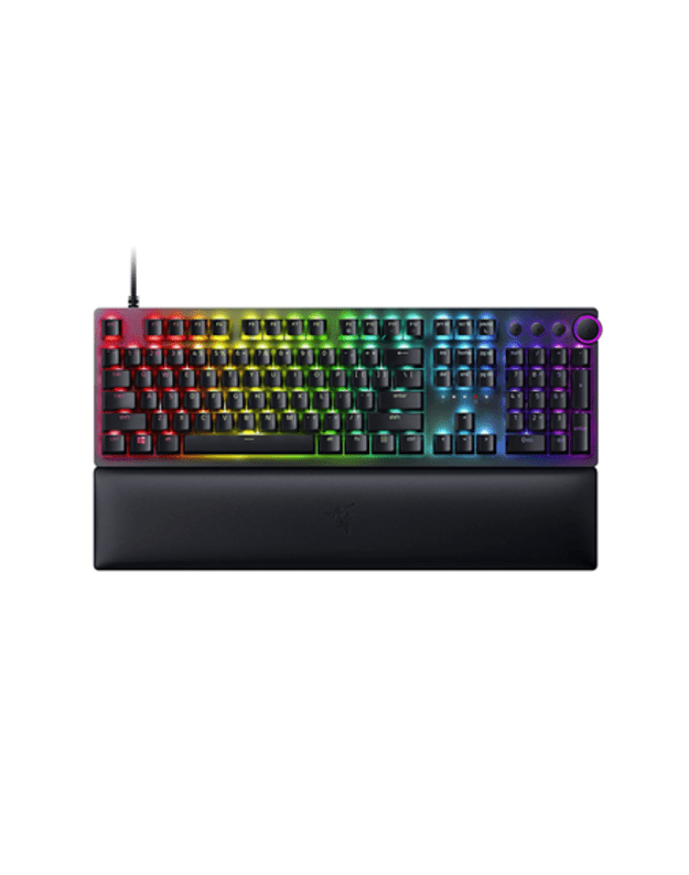 Razer | Huntsman V2 Optical Gaming Keyboard | Gaming Keyboard | Wired | RGB LED light | RU | Black | Numeric keypad | Linear Red Switch