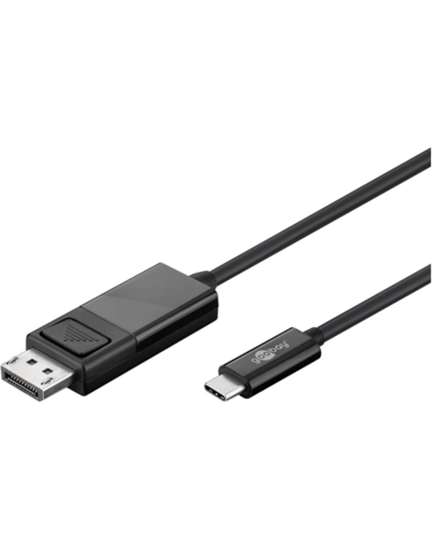 Goobay | USB-C- DisplayPort adapter cable (4k 60 Hz) | USB-C male | DisplayPort male | USB-C to DP | 1.2 m