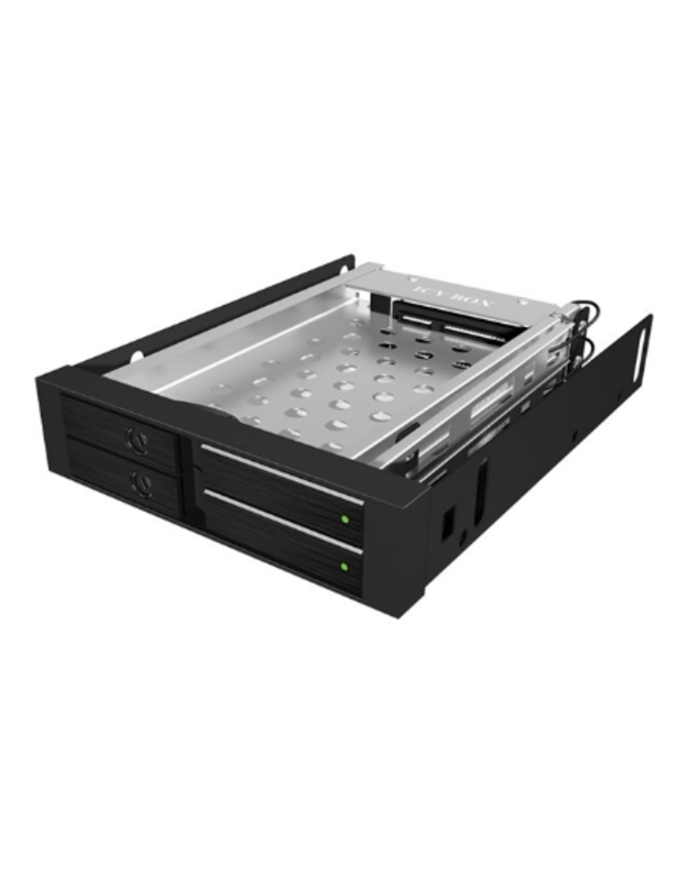 Icy Box IB-2227StS Storage Drive Cage for 2.5 HDD, Black | Raidsonic