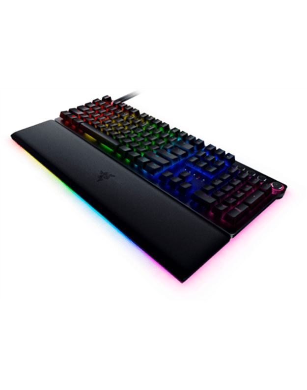 Razer | Huntsman V2 Optical Gaming Keyboard | Gaming Keyboard | Wired | RGB LED light | US | Black | Numeric keypad | Linear Red Switch