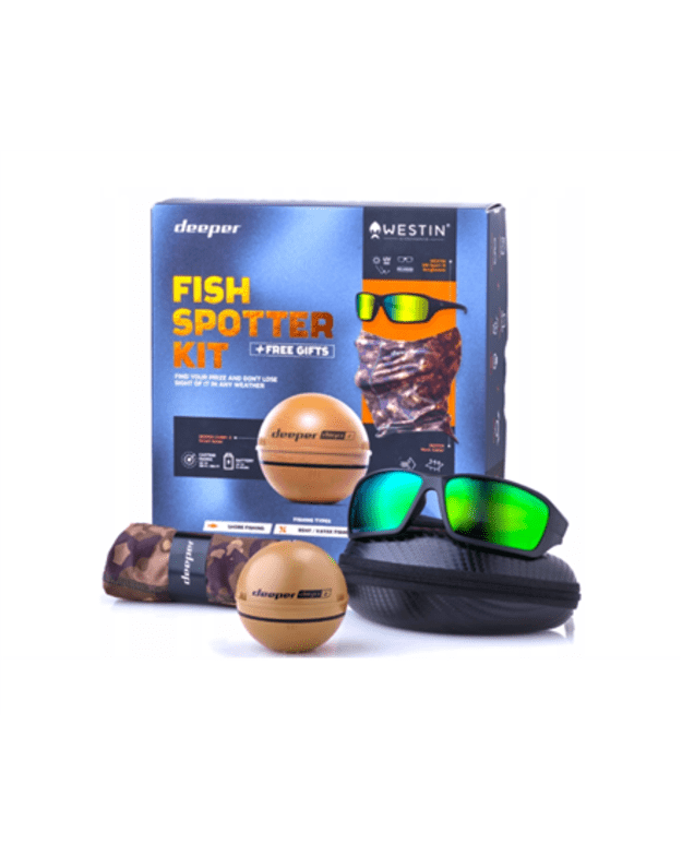 Deeper Deeper Fish Spotter Kit with Smart Sonar CHIRP+2 Sonar Beige/Black/Camouflage