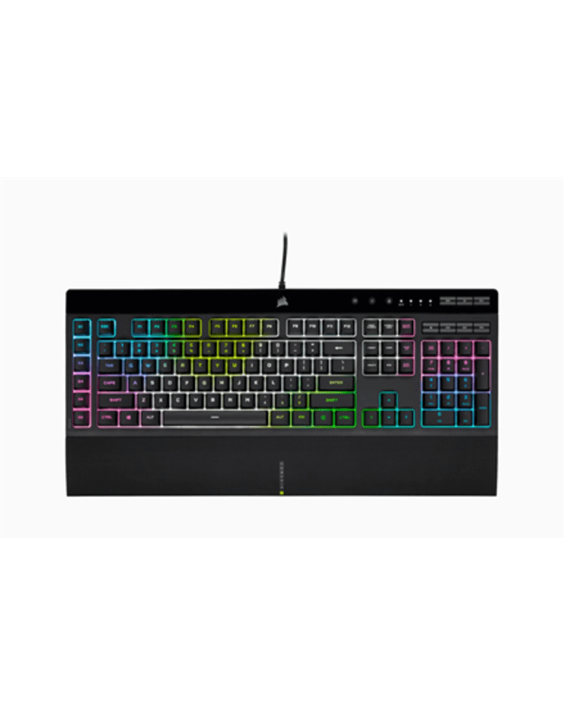 Corsair | Rubber Dome | Gaming Keyboard | K55 RGB PRO XT | Gaming keyboard | Wired | RGB LED light | US | Black