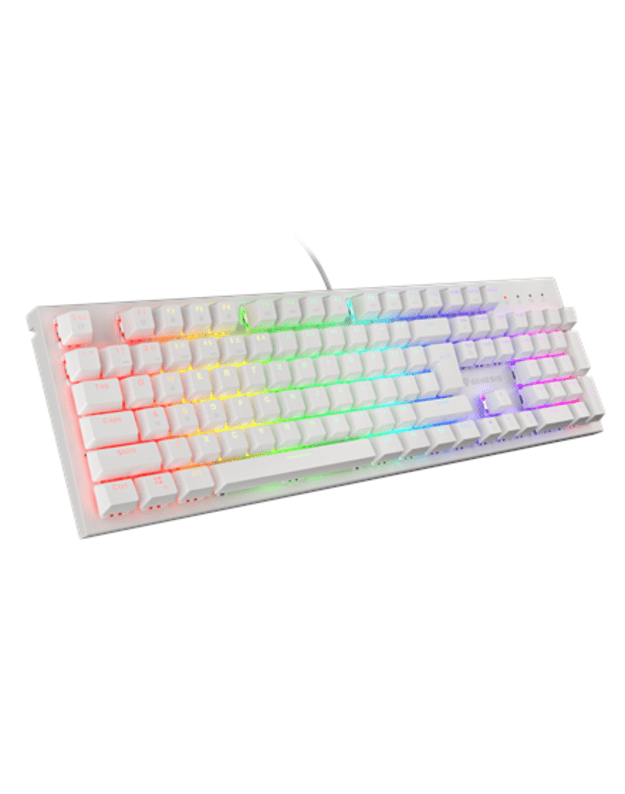 Genesis | THOR 303 | White | Gaming keyboard | Wired | RGB LED light | US | 1.8 m | Brown Switch