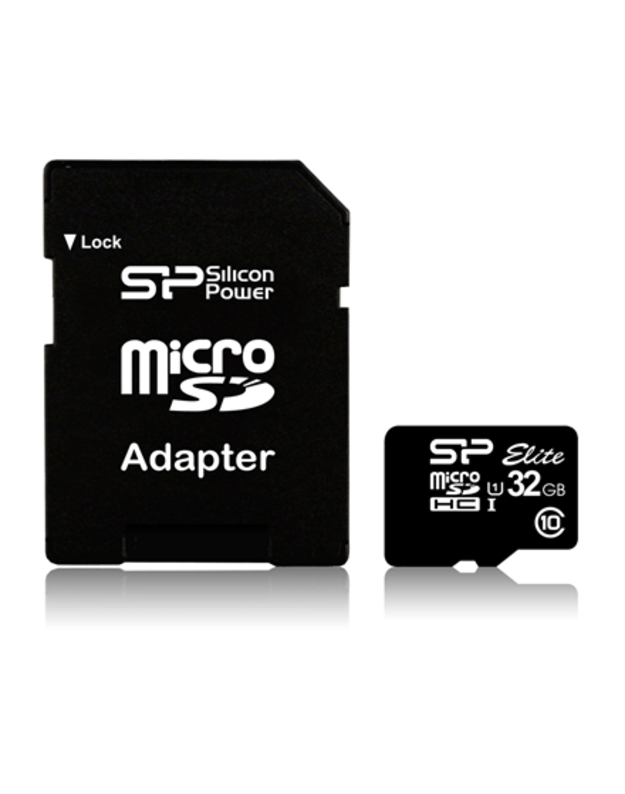 Silicon Power | Elite UHS-I | 16 GB | MicroSDHC | Flash memory class 10 | SD adapter