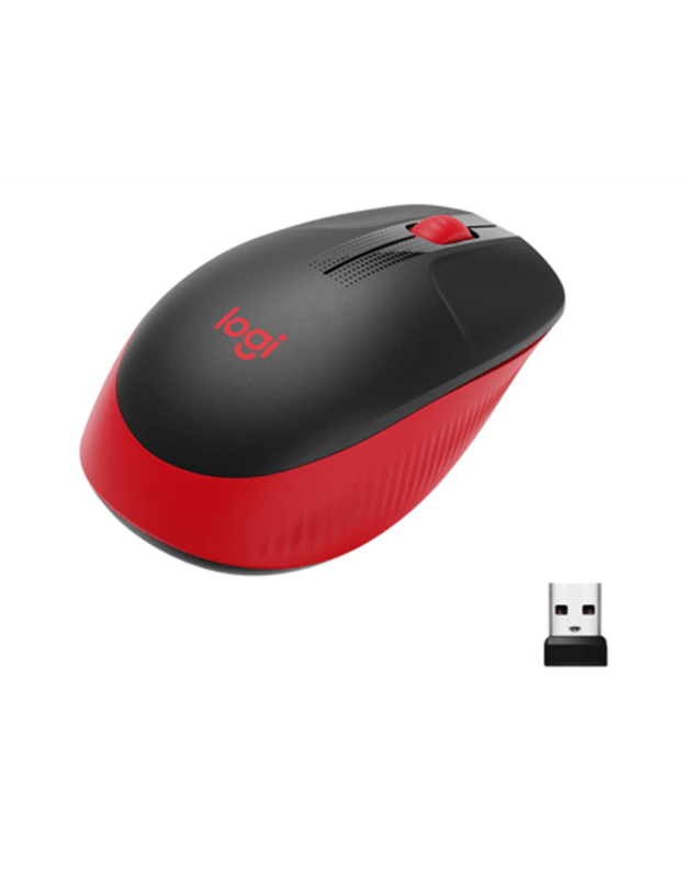 Logitech | Full size Mouse | M190 | Wireless | USB | Red