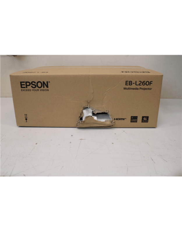 SALE OUT. Epson EB-L260F Full HD 3LCD Projector 1920x1080/4600 Lm/16:9/2500000:1, White | Epson | EB-L260F | Full HD (1920x1080) | 4600 ANSI lumens | White | DAMAGED PACKAGING | Wi-Fi