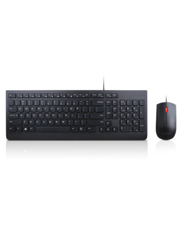 Lenovo | Black | Essential | Essential Wired Keyboard and Mouse Combo - Lithuanian | Keyboard and Mouse Set | Wired | EN/LT | Black