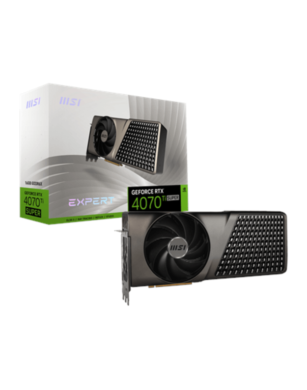 MSI GeForce RTX 4070 Ti SUPER 16G EXPERT | NVIDIA | 16 GB | GeForce RTX 4070 Ti SUPER | GDDR6X | HDMI ports quantity 1 | PCI Express Gen 4 | Memory clock speed 2685 MHz