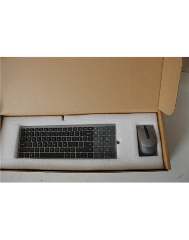 SALE OUT. Dell | Keyboard and Mouse | KM7120W | Wireless | 2.4 GHz, Bluetooth 5.0 | Batteries included | US | REFURBISHED, NO ORIGINAL PACKAGING, SCRATCHED MOUSE | Bluetooth | Titan Gray | Numeric keypad | Wireless connection | Dell | Keyboard and Mouse |