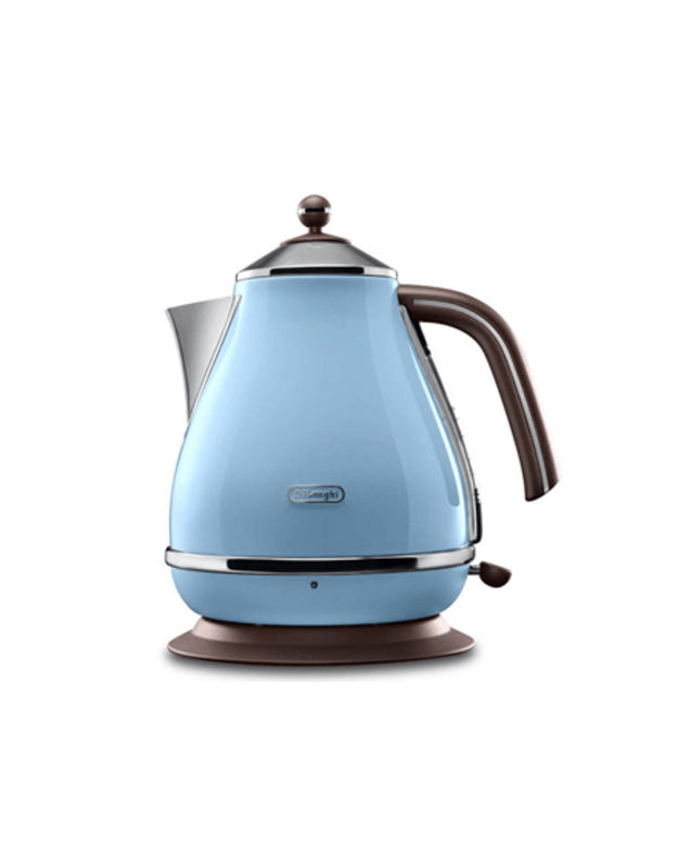 Delonghi Kettle KBOV 2001.AZ Standard 2000 W 1.7 L Stainless steel 360° rotational base Azure