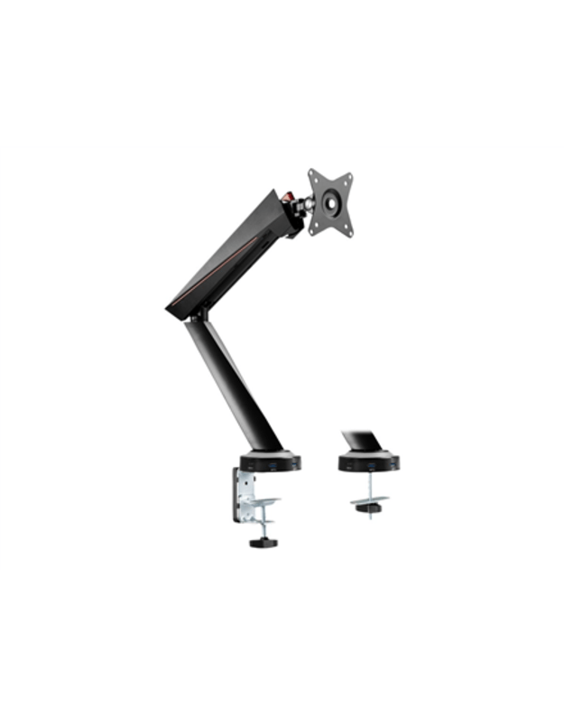 Logilink | Desk Mount | Tilt, swivel, level adjustment, rotate | 17-32 | Maximum weight (capacity) 8 kg | Black/Red