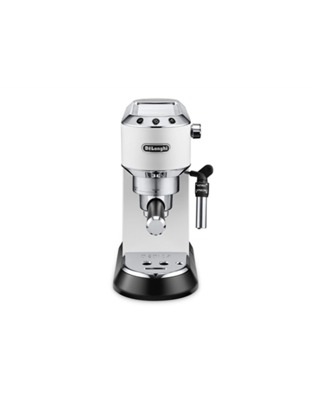 Delonghi | Dedica Pump Espresso | EC685W | Pump pressure 15 bar | Built-in milk frother | Semi-automatic | 1300 W | White