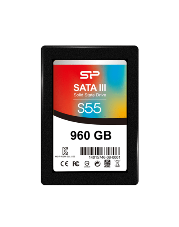 Silicon Power | Slim S55 | 960 GB | SSD form factor 2.5 | Solid-state drive interface Serial ATA III