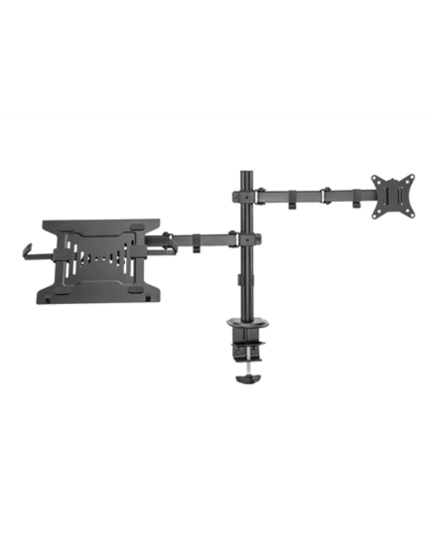 Digitus | Desk Mount | DA-90436 | Tilt, swivel, height adjustment, rotate | Maximum weight (capacity) 9 kg | Black