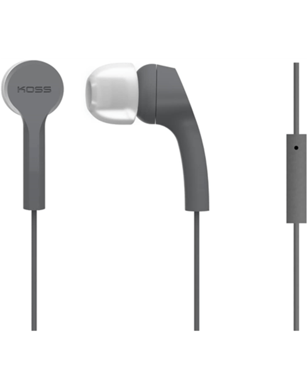 Koss | Headphones | KEB9iGRY | Wired | In-ear | Microphone | Gray