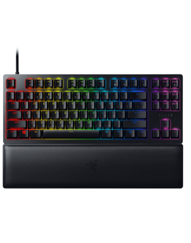 Razer | Huntsman V2 Tenkeyless | Black | Gaming keyboard | Wired | Optical Gaming Keyboard | RGB LED light | RU | Linear Red Switch