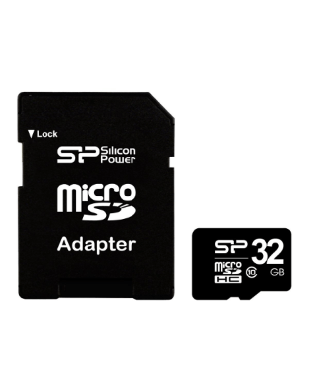 Silicon Power | 32 GB | MicroSDHC | Flash memory class 10 | SD adapter