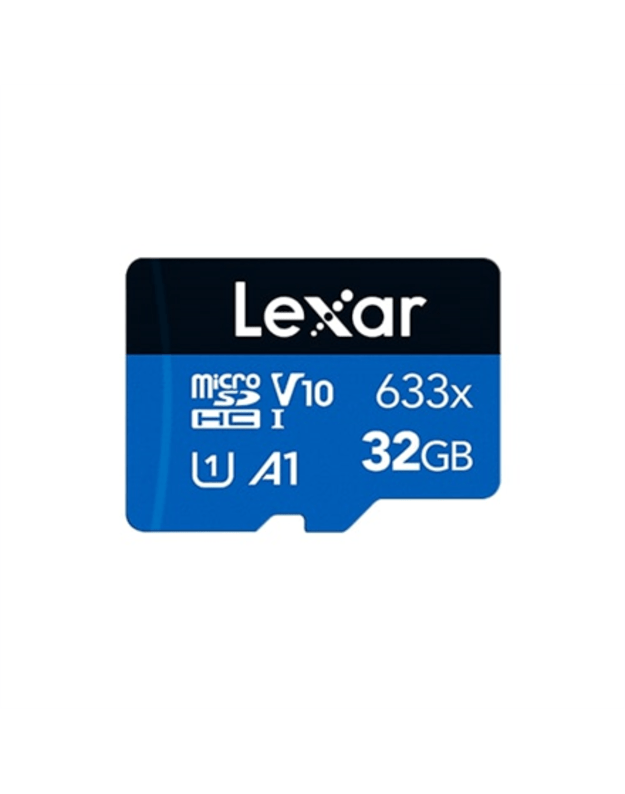 Lexar | Memory card | LMS0633032G-BNNNG | 32 GB | microSDHC | Flash memory class UHS-I Class 10 | Adapter