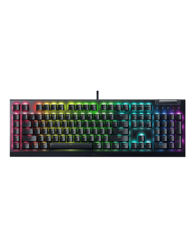 Razer | Mechanical Gaming Keyboard | BlackWidow V4 X | Gaming Keyboard | Wired | Nordic | Green Mechanical Switches (Clicky)