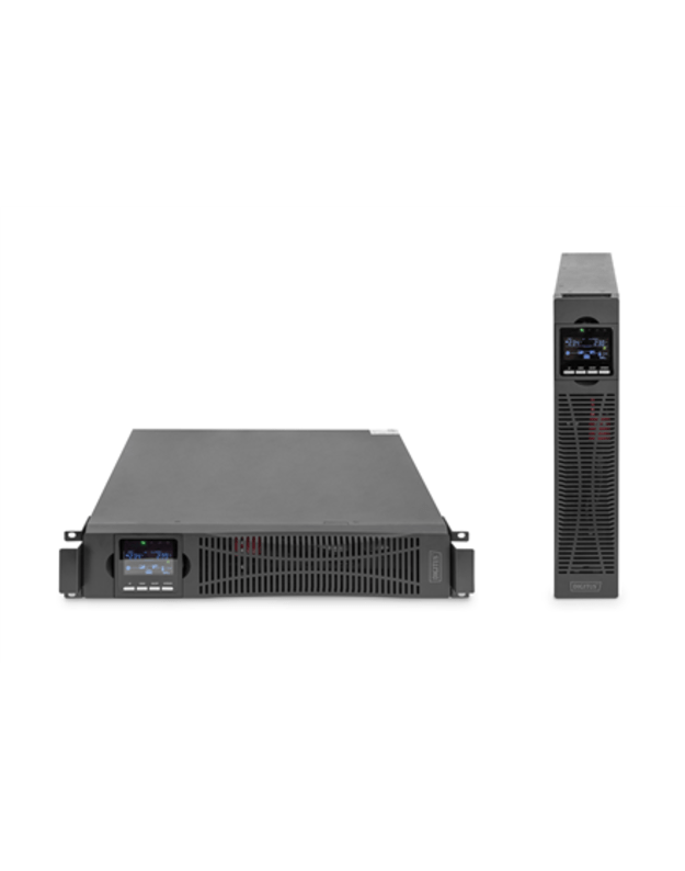 DIGITUS OnLine UPS, rack/tower, 3000VA, 3000W, LCD, 8 x C13, 1 x C19, RS-232, USB, SNMP card (optional), relay card (optional) | Digitus | OnLine UPS | DN-170096, 3000 VA / 3000 W | 3000 VA | 3000 W | C20