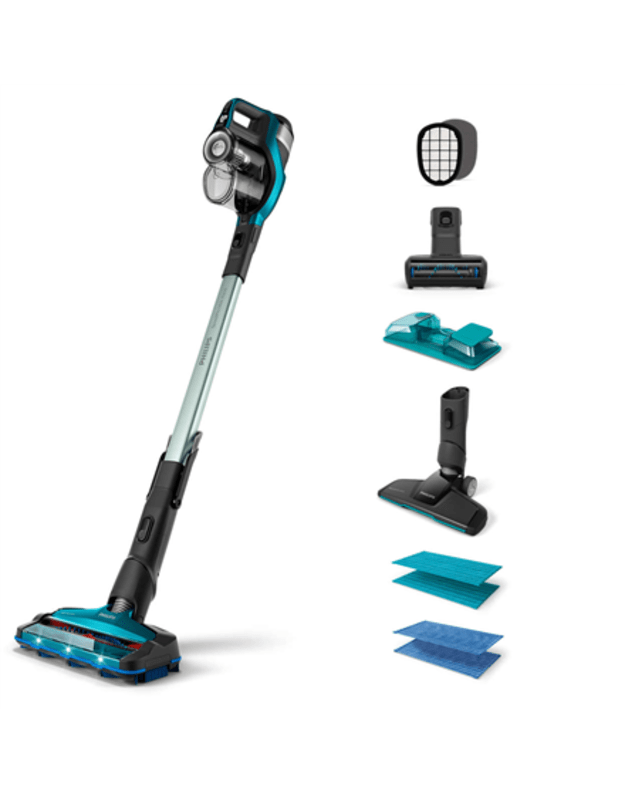 Philips | Vacuum cleaner | FC6904/01 | Cordless operating | Handstick | - W | 25.2 V | Operating time (max) 75 min | Electric Blue/Black | Warranty 24 month(s)