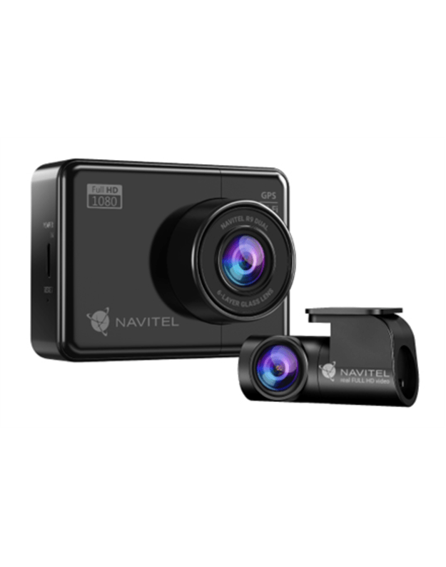 Navitel | R9 DUAL | Wi-Fi | Two-channel Full HD Dashcam | Audio recorder