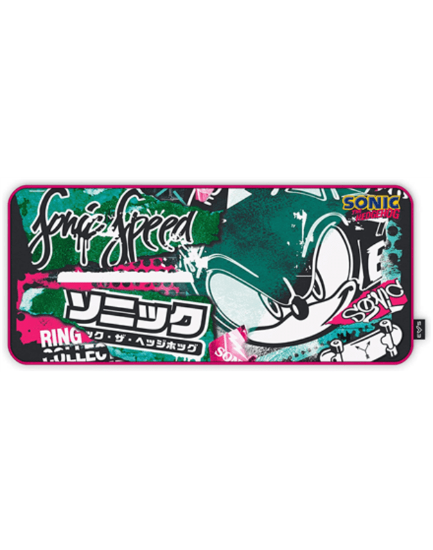 Energy Sistem Gaming Mouse Pad ESG Sonic Graffiti (XXL size, Anti-slip rubber base) | Energy Sistem | Gaming Mouse Pad | ESG Sonic Graffiti | 900 x 400 x 3 mm | Multicolour