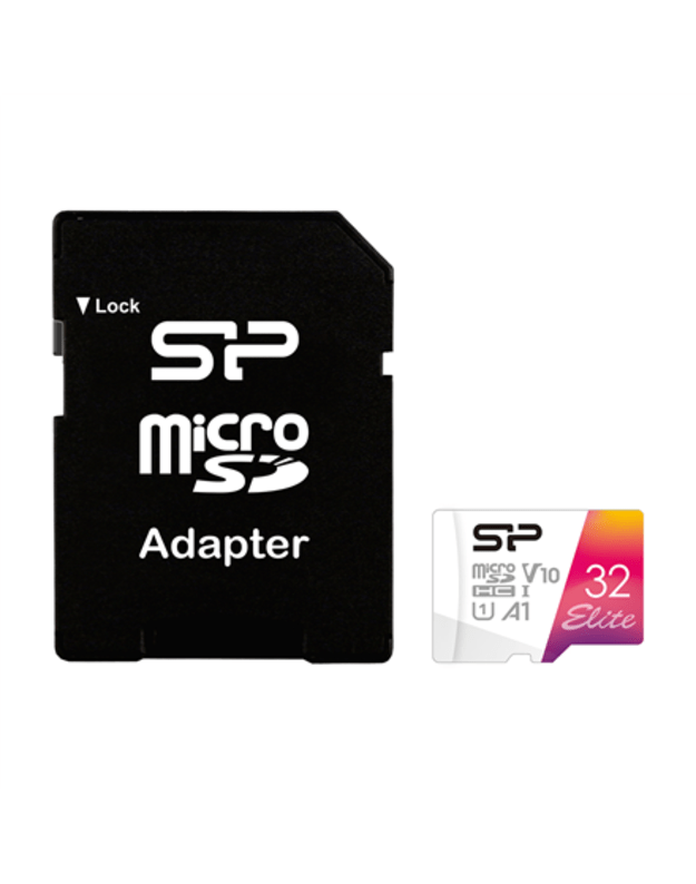 Silicon Power | microSDHC UHS-I Memory Card | Elite | 32 GB | microSDHC/SDXC | Flash memory class 10