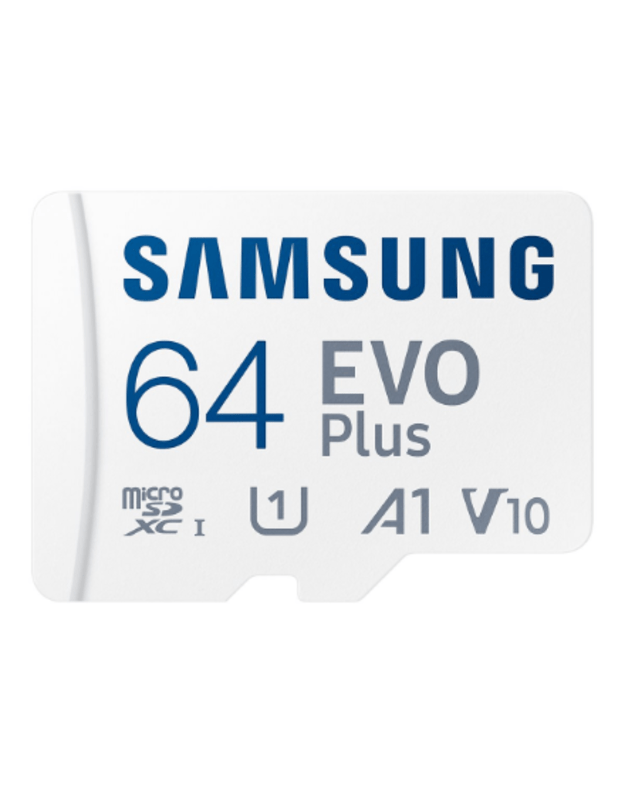 Samsung | MicroSD Card | EVO Plus | 64 GB | microSDXC Memory Card | Flash memory class U1, V10, A1