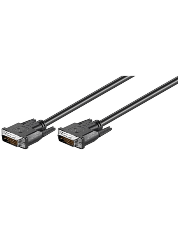 Goobay | Black | DVI-D male Dual-Link (24+1 pin) | DVI-D male Dual-Link (24+1 pin) | DVI to DVI | 1.8 m