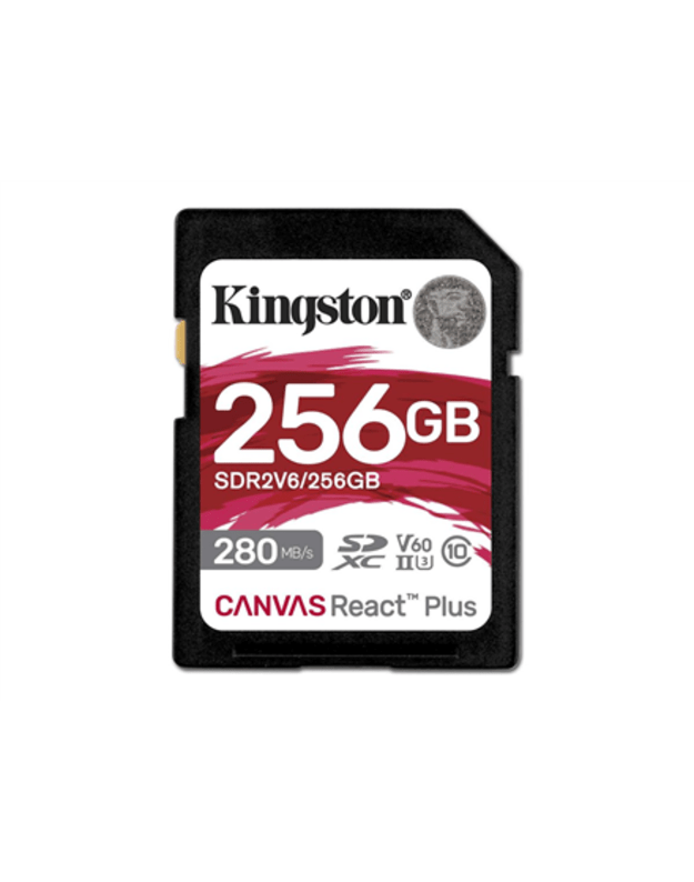 Kingston | Canvas React Plus | 256 GB | SD | Flash memory class 10