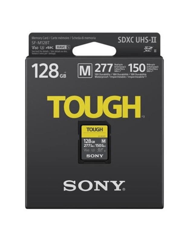 Sony | Tough Memory Card | UHS-II | 128 GB | SDXC | Flash memory class 10