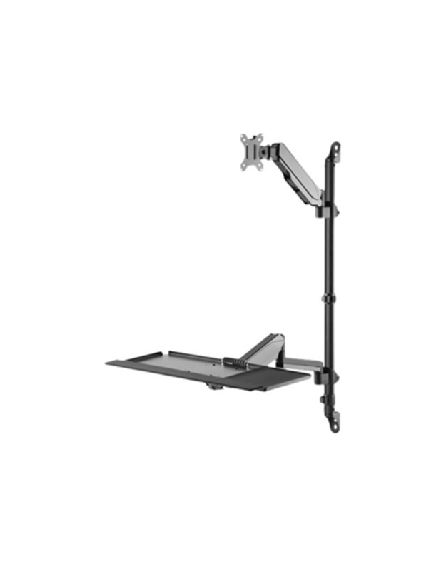 Digitus | Wall mount | Tilt, height adjustment, rotate | 17-32 | Black